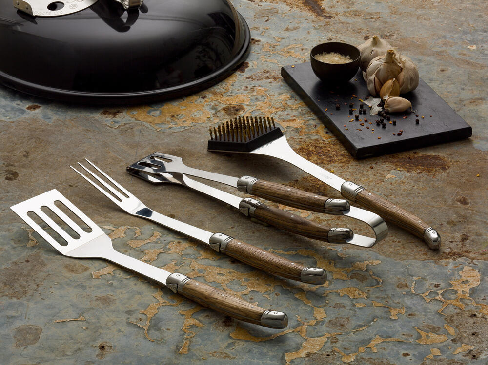 Laguiole by Hâws grillsæt, Oak - 4 dele